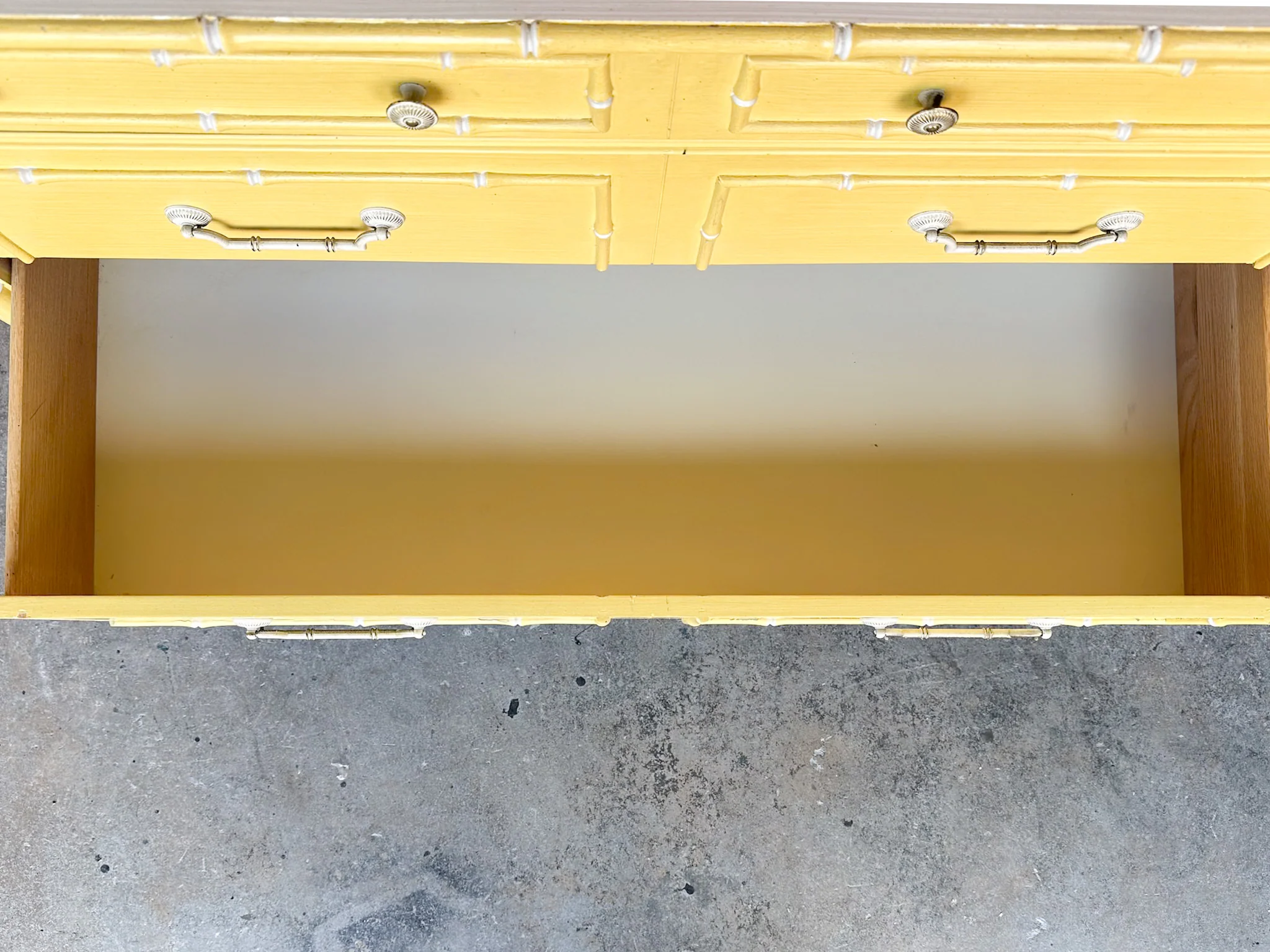 Thomasville Faux Bamboo Double Dresser - Image 9