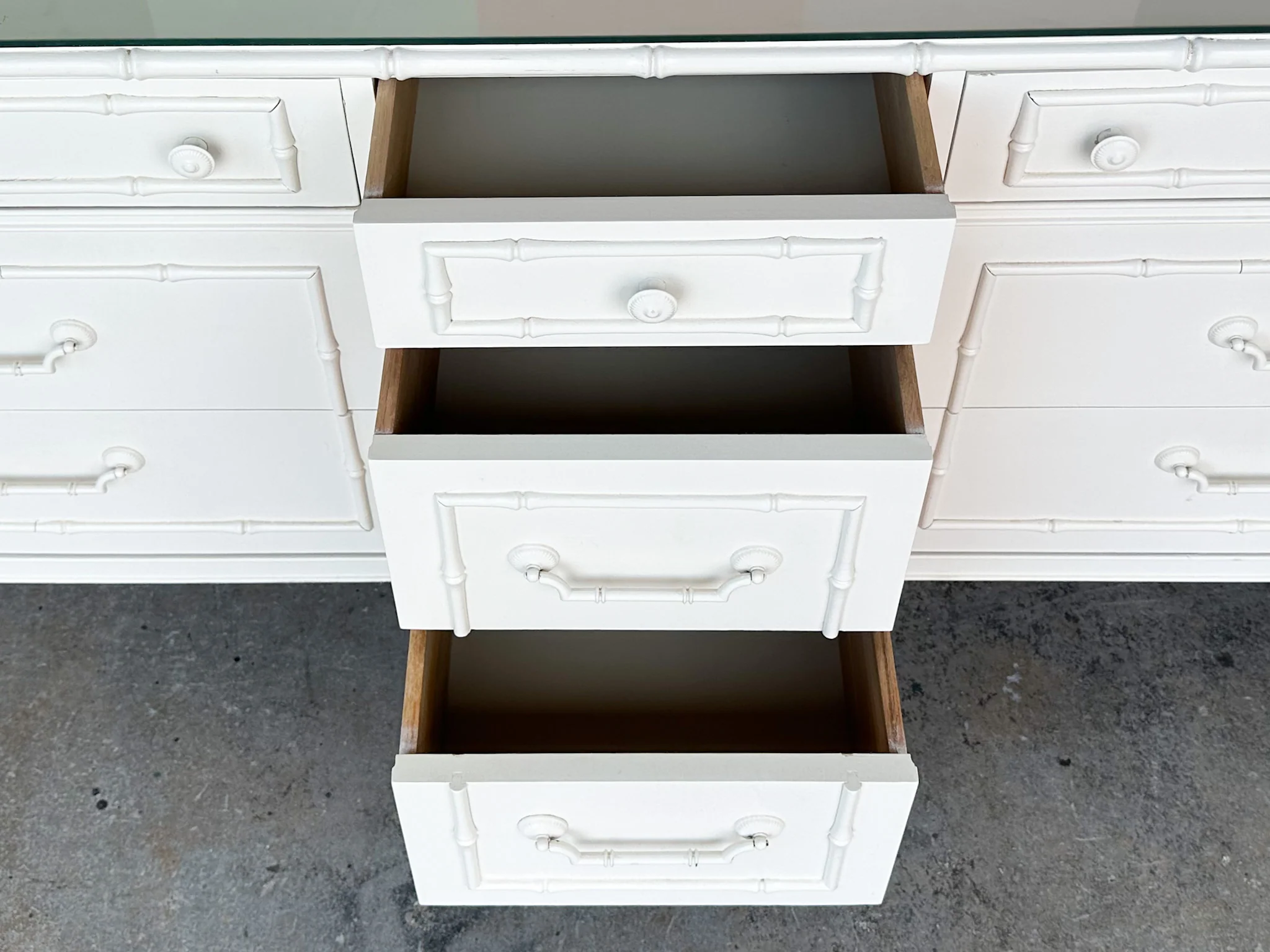 Thomasville Faux Bamboo Dresser - Image 11