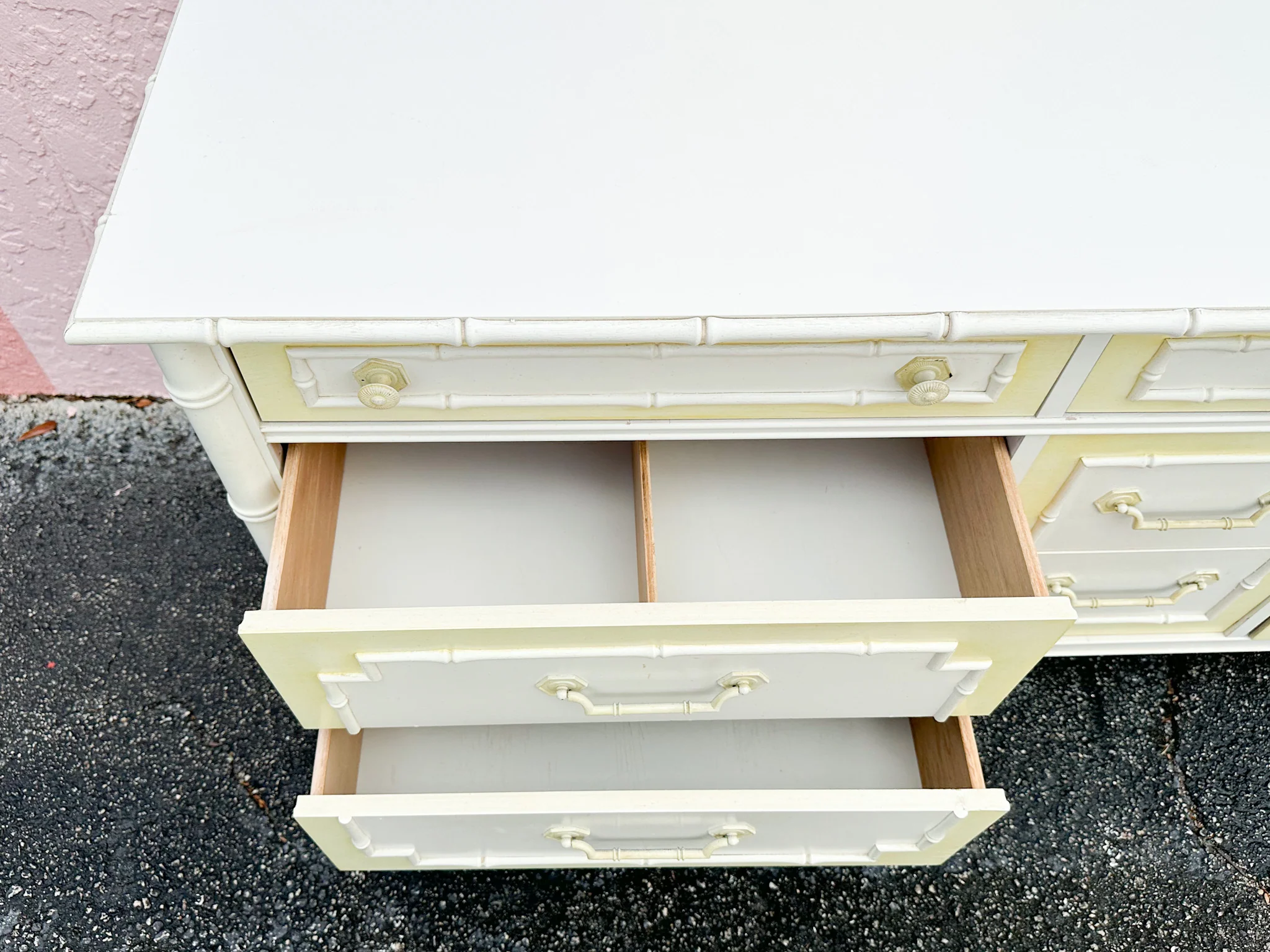 Thomasville Faux Bamboo Dresser - Image 6
