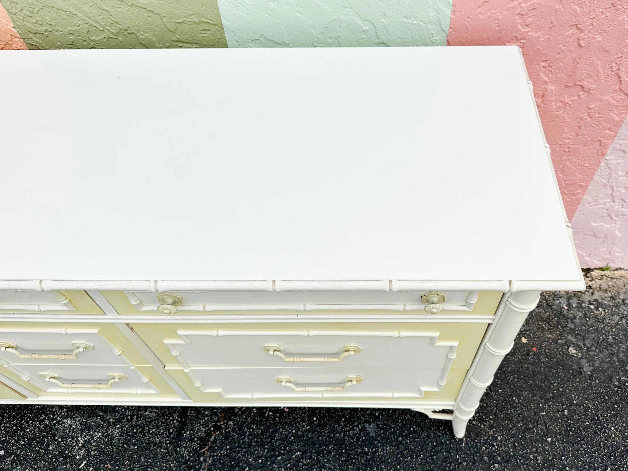 Thomasville Faux Bamboo Dresser - Image 9