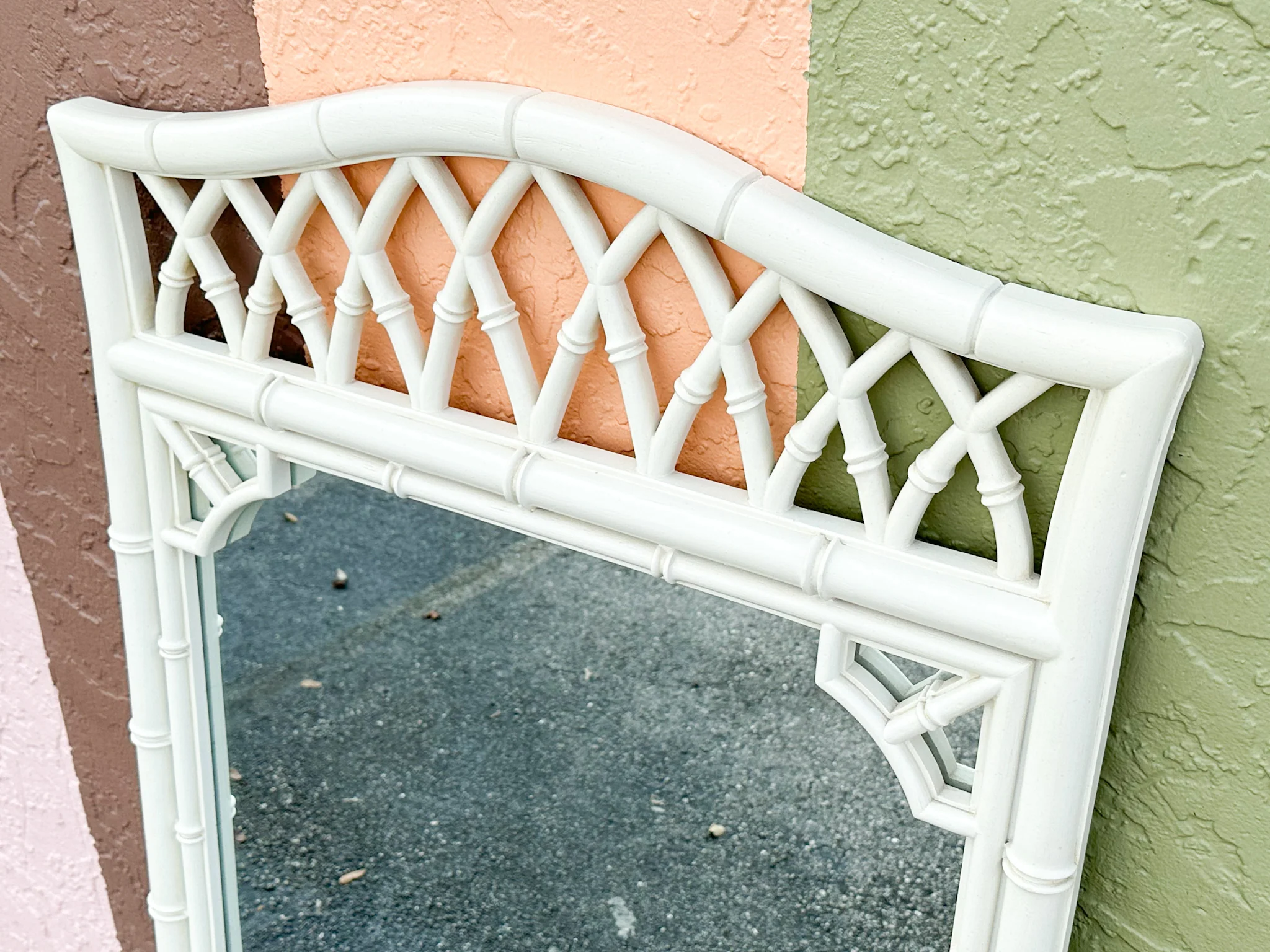 Thomasville Faux Bamboo Mirror - Image 6