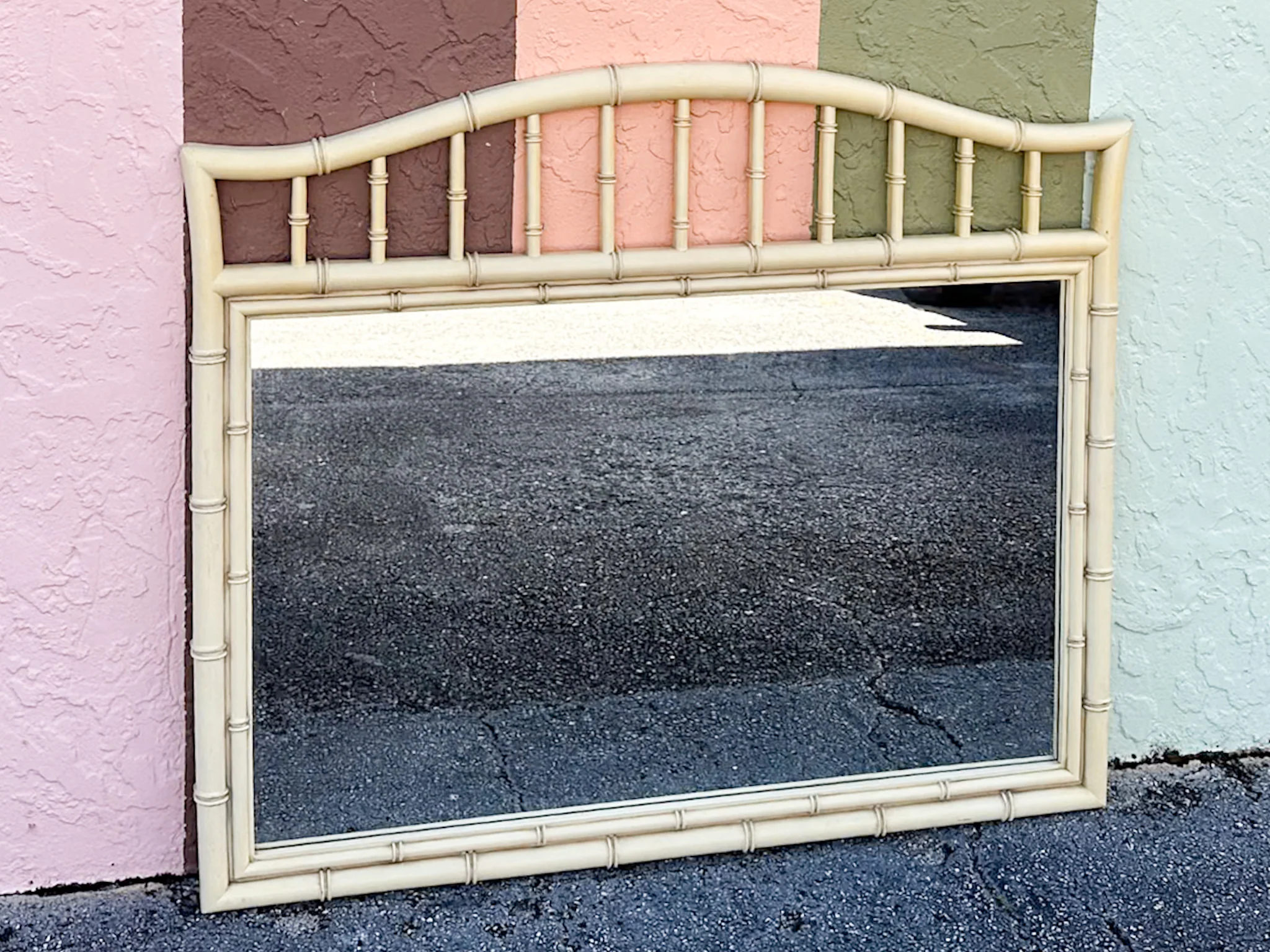 Thomasville Faux Bamboo Mirror - Image 3