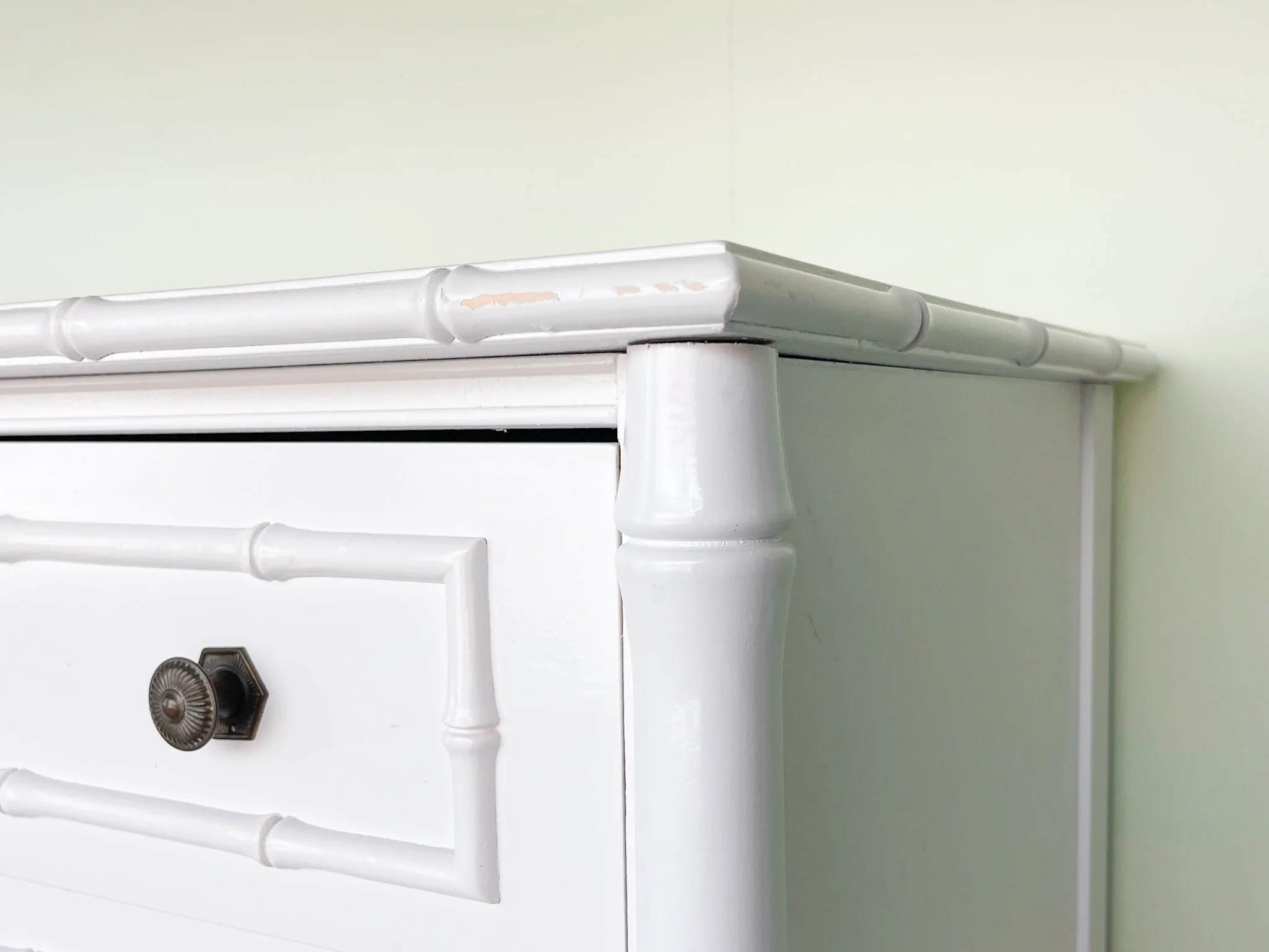 Thomasville Faux Bamboo Tall Chest - Image 10