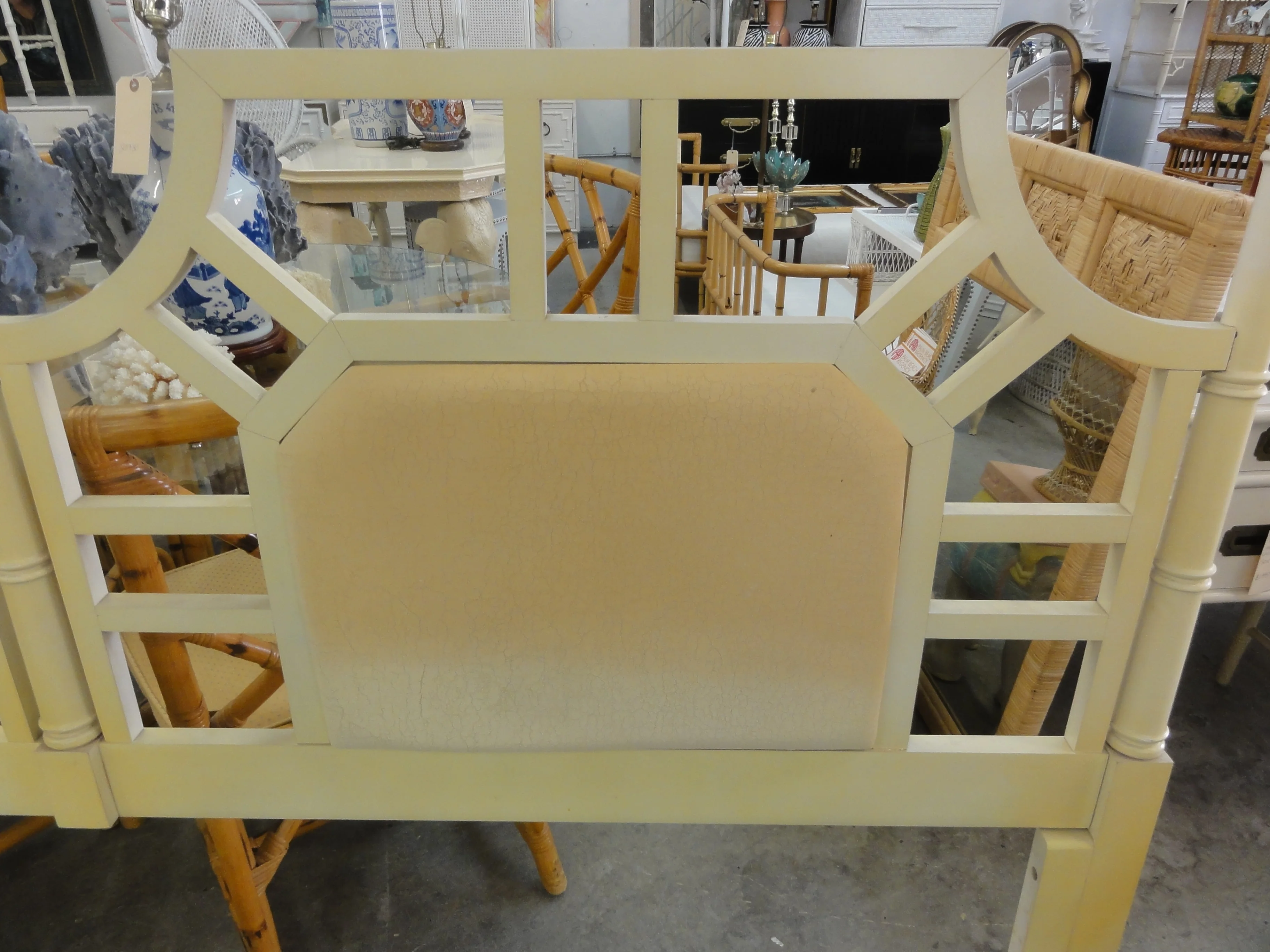Palm Beach Pagoda Fretwork King Headboard - Image 5