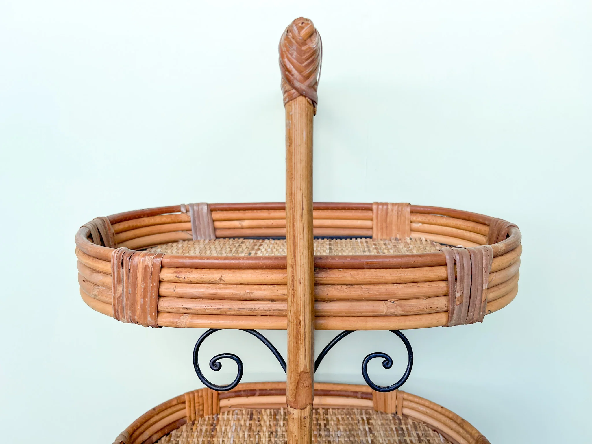 Three Tier Bamboo Side Table - Image 3