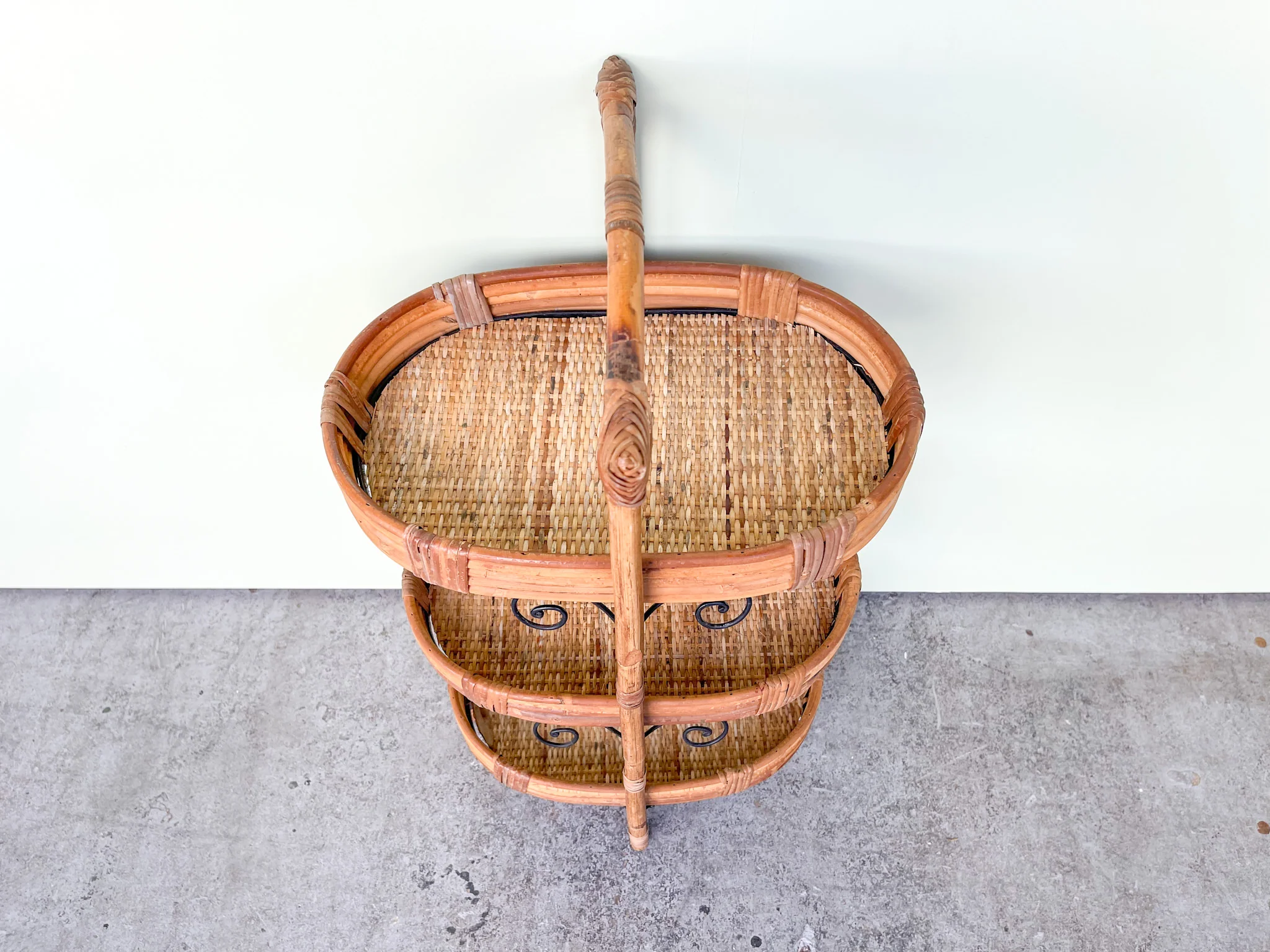 Three Tier Bamboo Side Table - Image 6