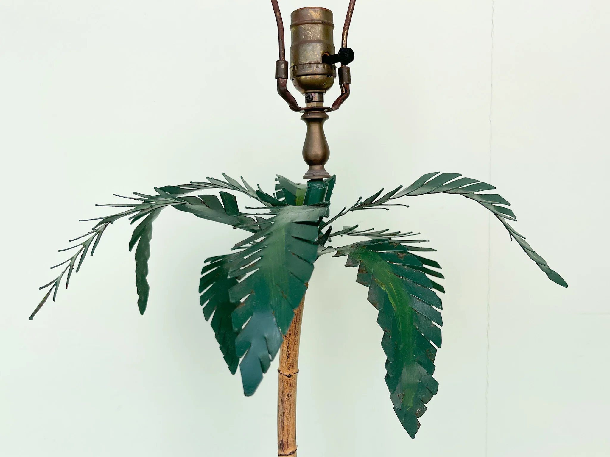 Tole Palm Tree Lamp - Image 2