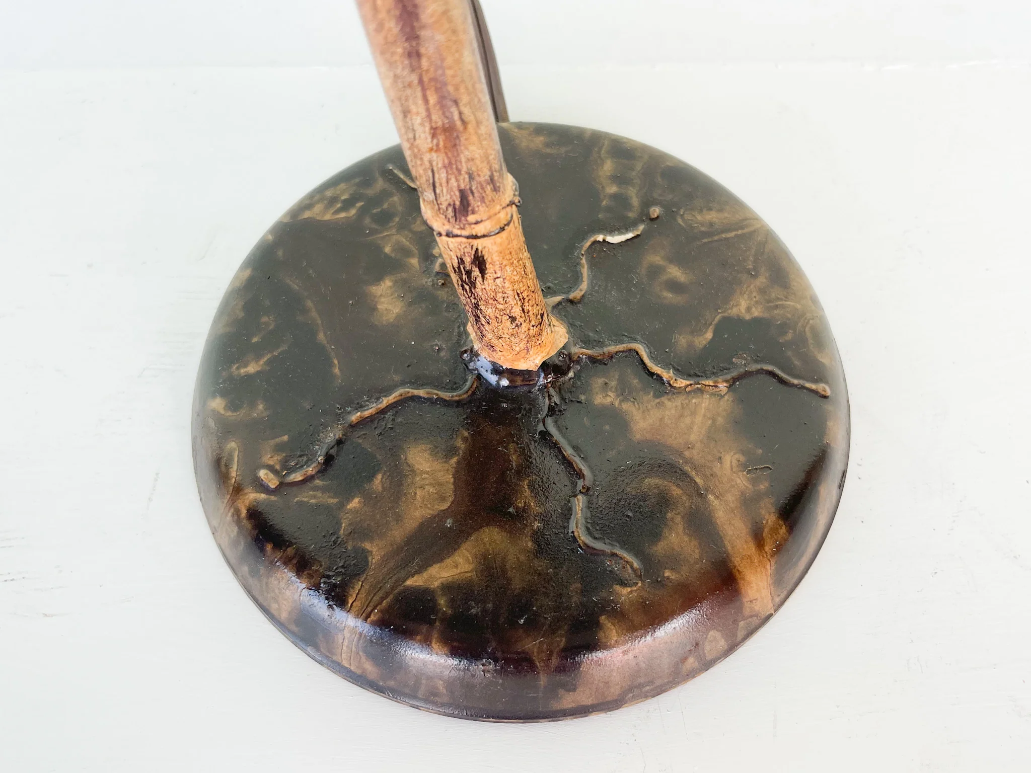 Tole Palm Tree Lamp - Image 3
