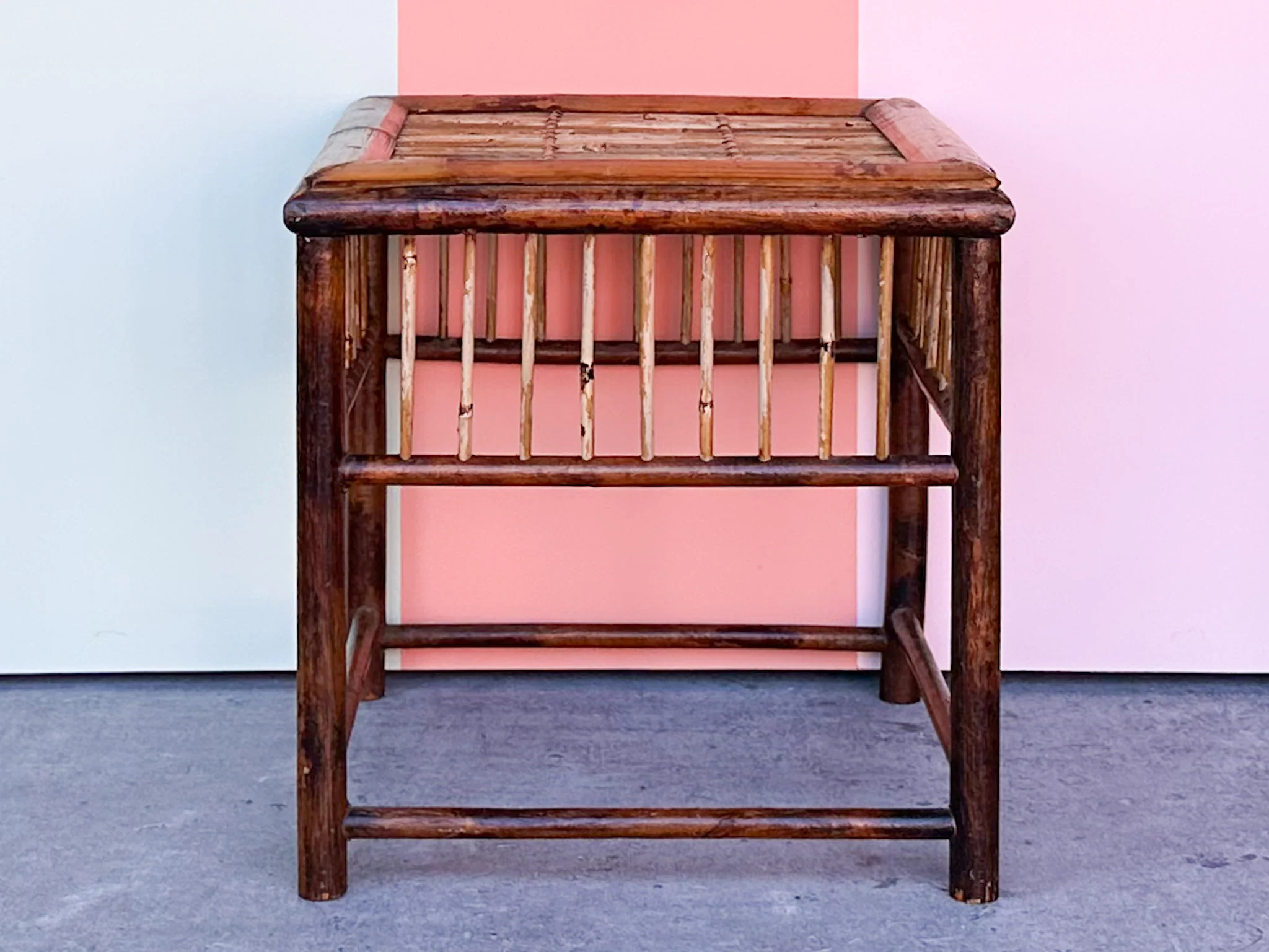 Trio of Bamboo Nesting Tables - Image 6