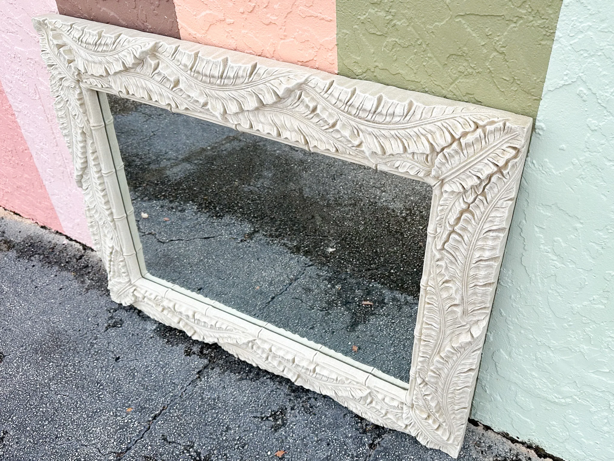 Tropical Chic Palm Leaf Mirror - Image 3