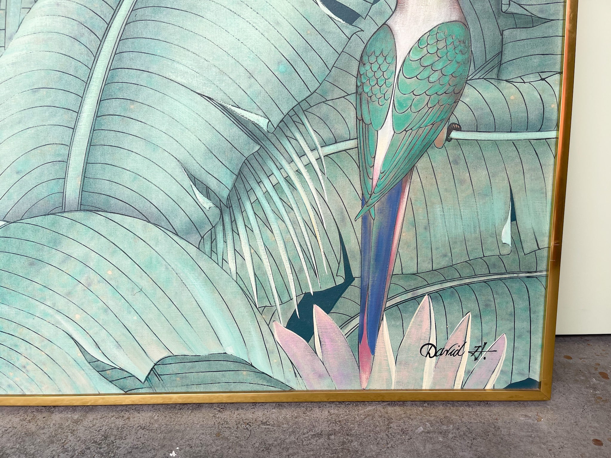 Tropical Parrots Original Art - Image 3