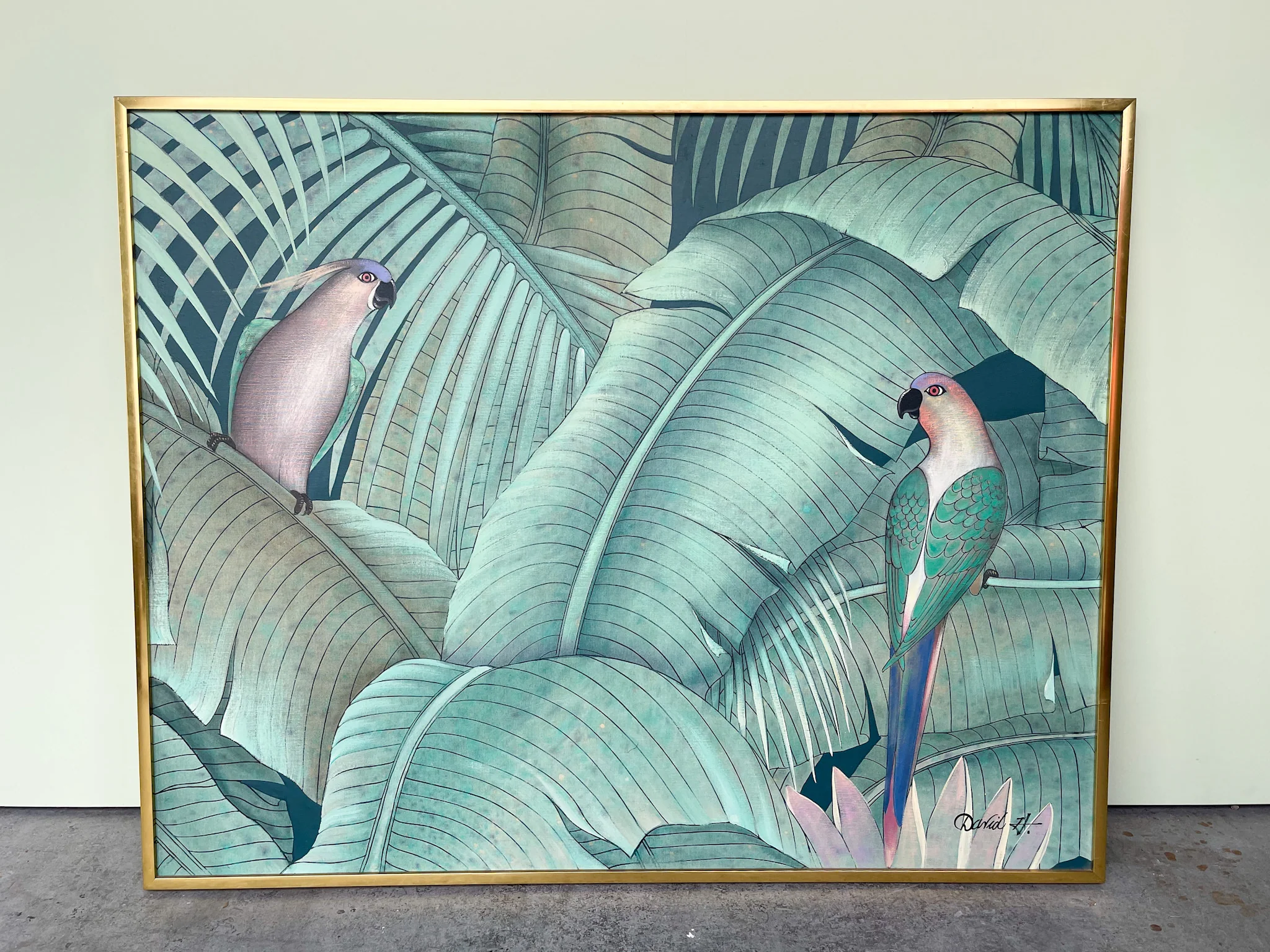 Tropical Parrots Original Art - Image 5