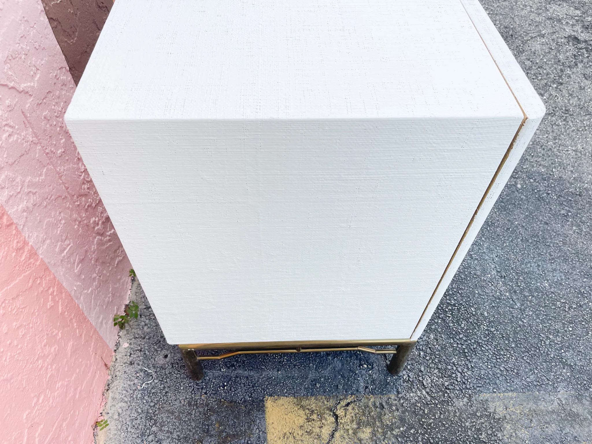 Linen Wrapped Mastercraft Credenza - Image 4