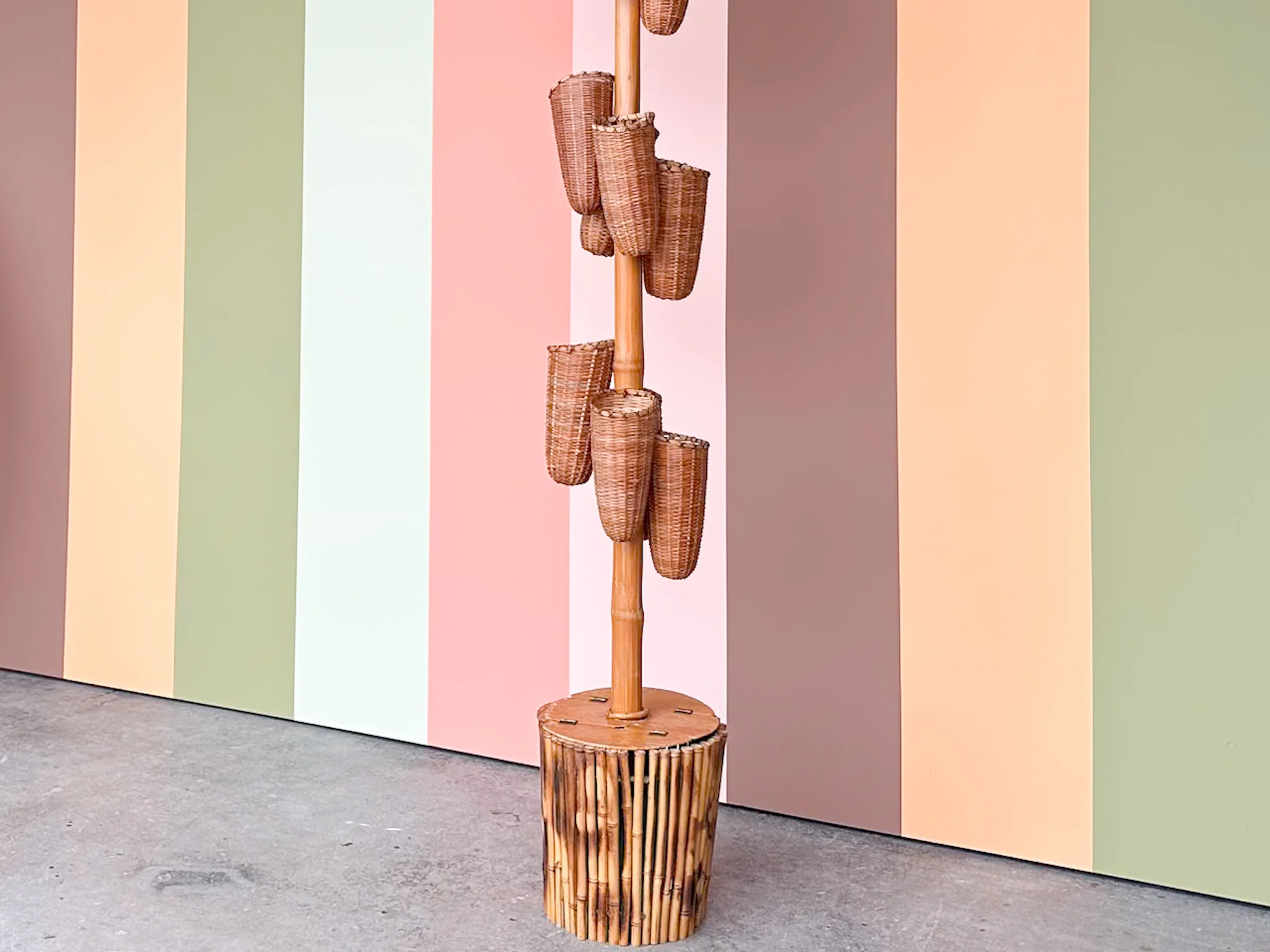 Unique Bamboo Plant Stand - Image 2