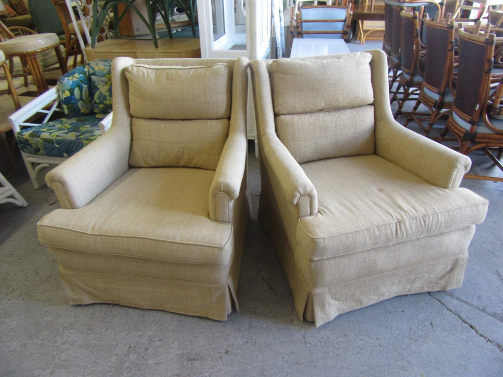 Upholstered Occasional Chairs & ottoman - Image 5
