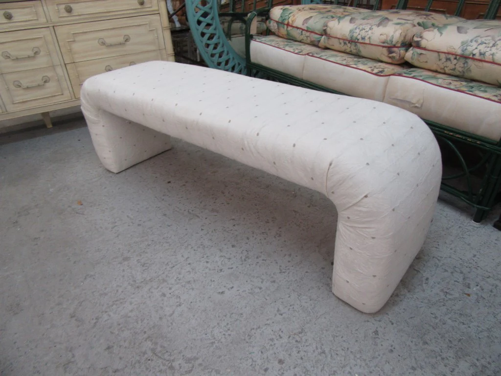Upholstered Waterfall Bench - Image 2
