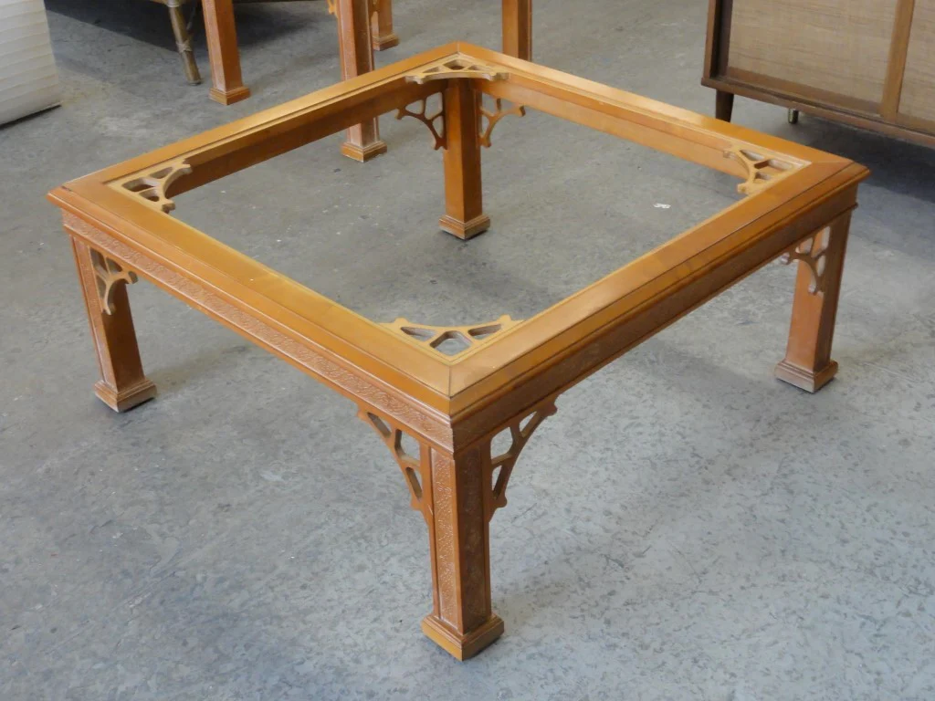 Vintage Fretwork Coffee Table - Image 2