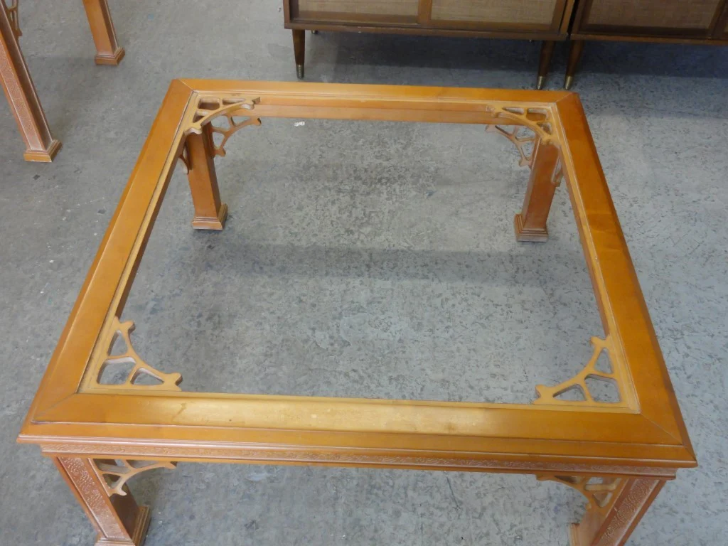 Vintage Fretwork Coffee Table - Image 5