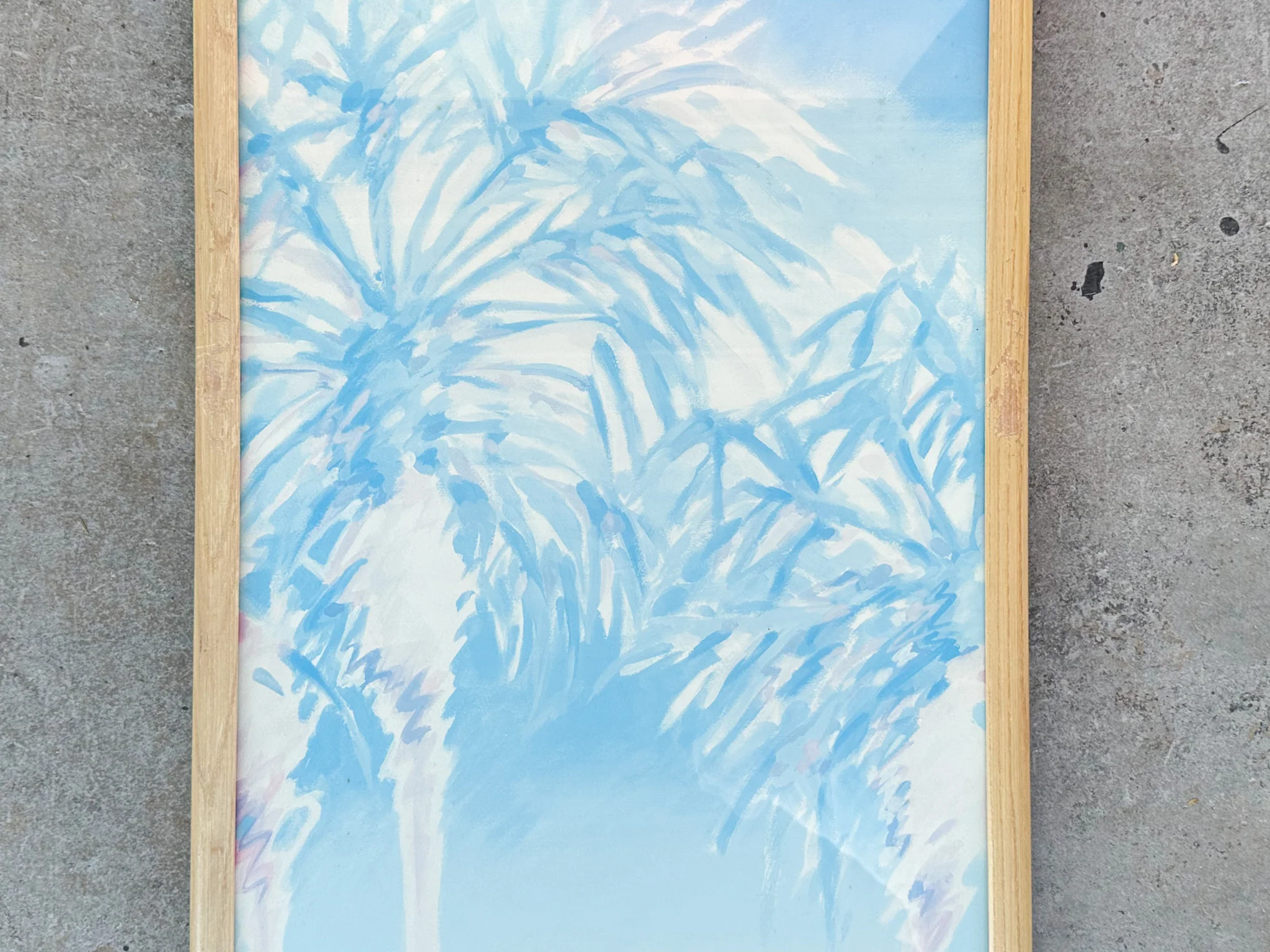 Watercolor Palm Tree Triptych - Image 9