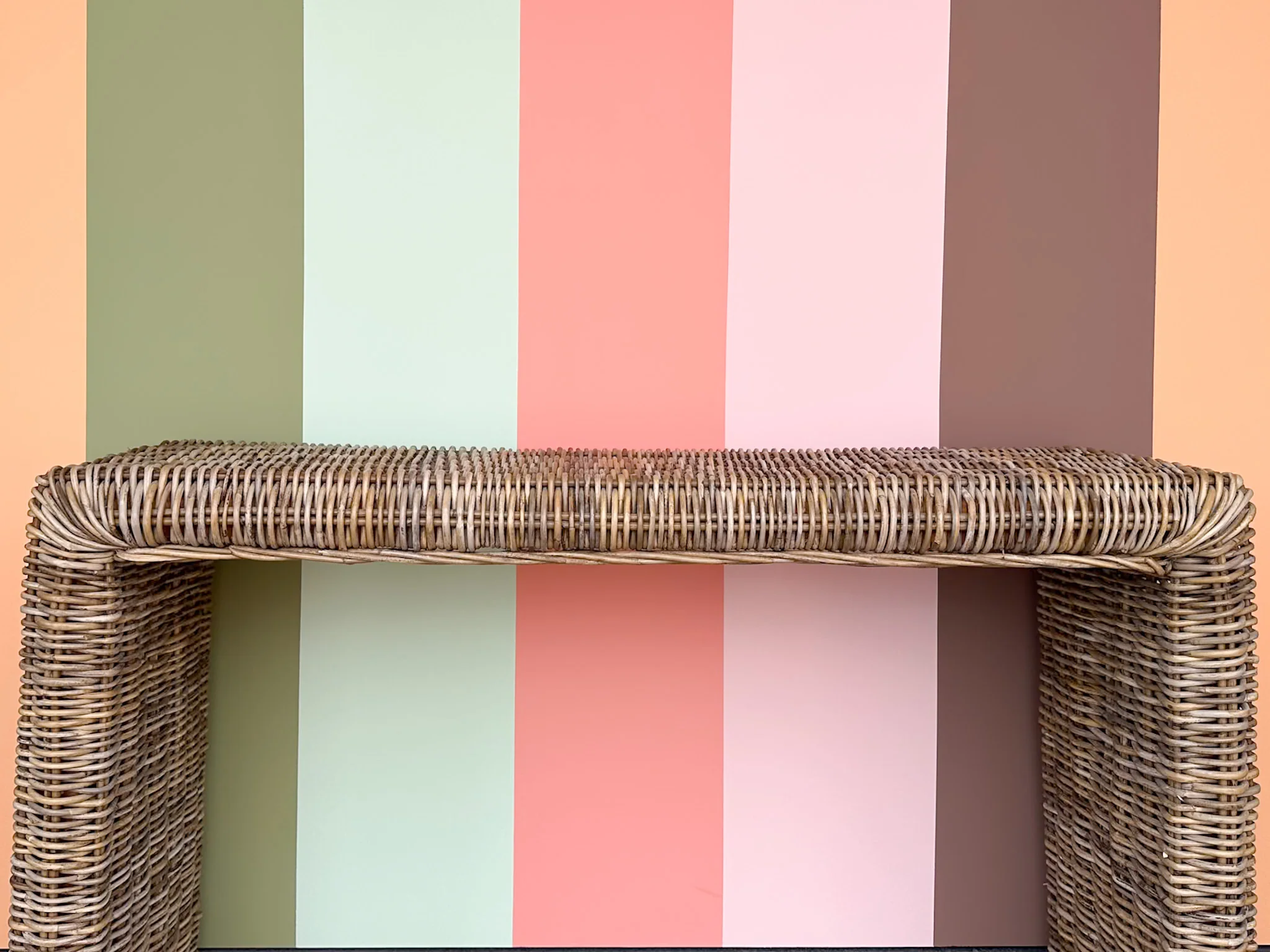 Waterfall Woven Rattan Console - Image 3