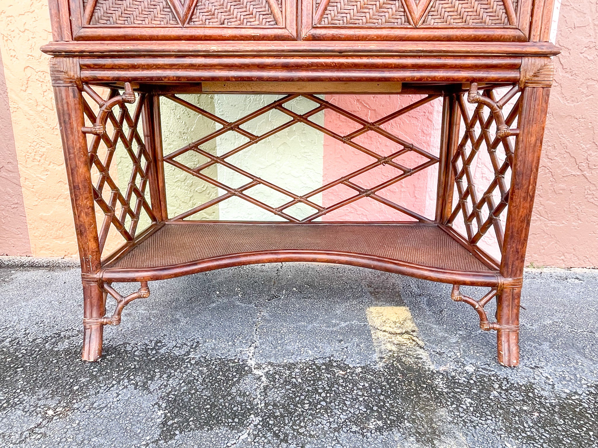 West Indies Style Pagoda Cabinet - Image 4
