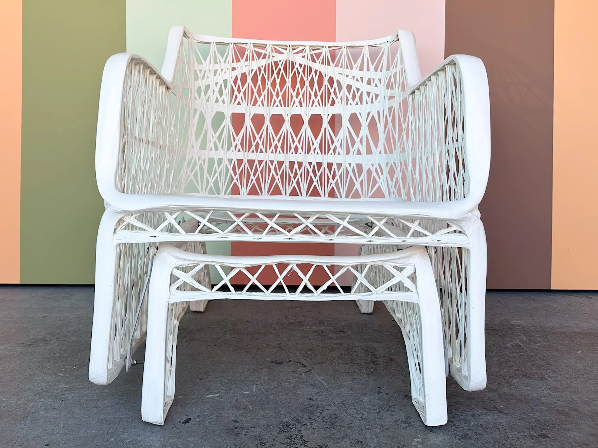 White Webspun Rocker - Image 5