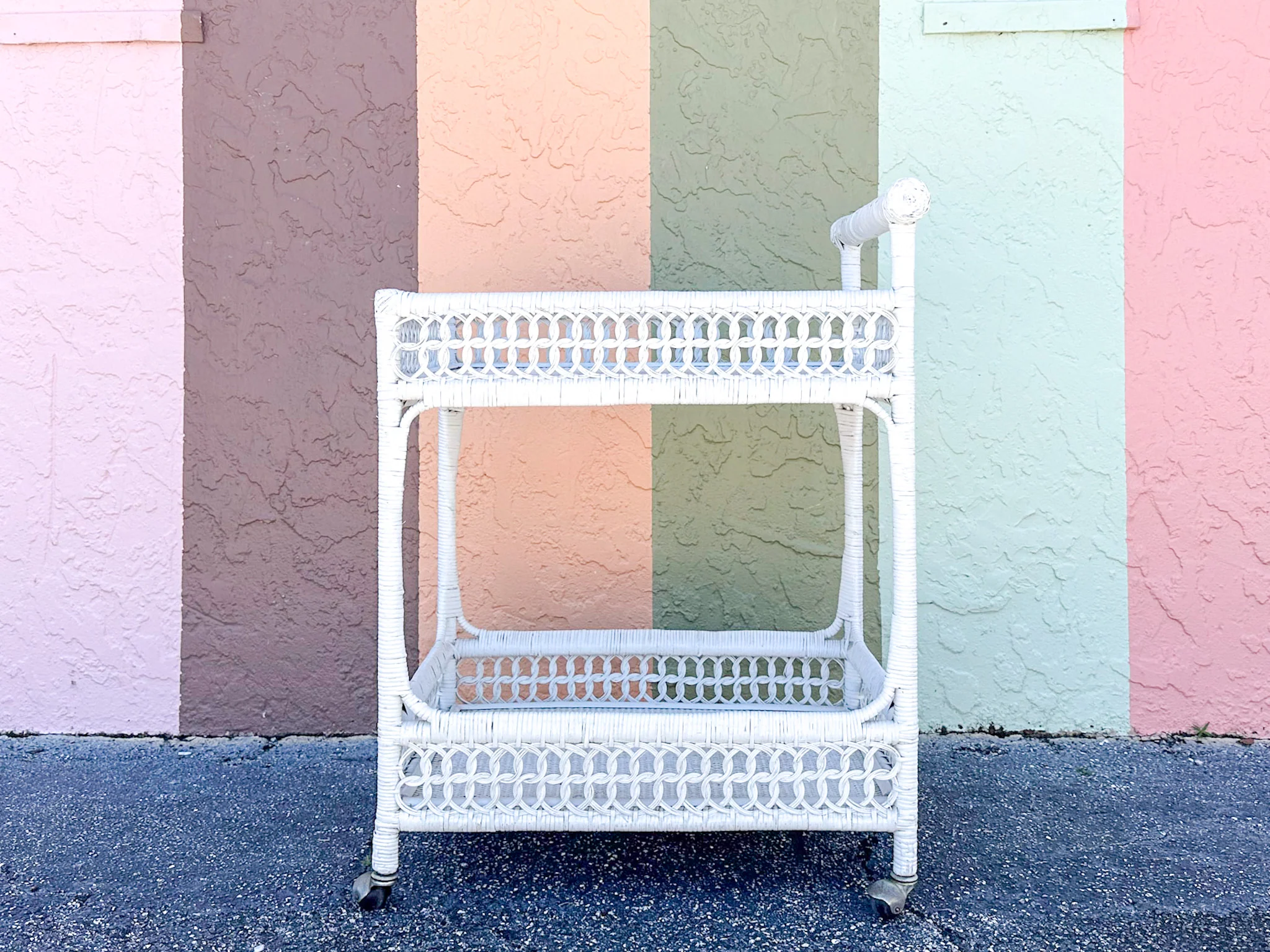 Wicker Chic Bar Cart - Image 7