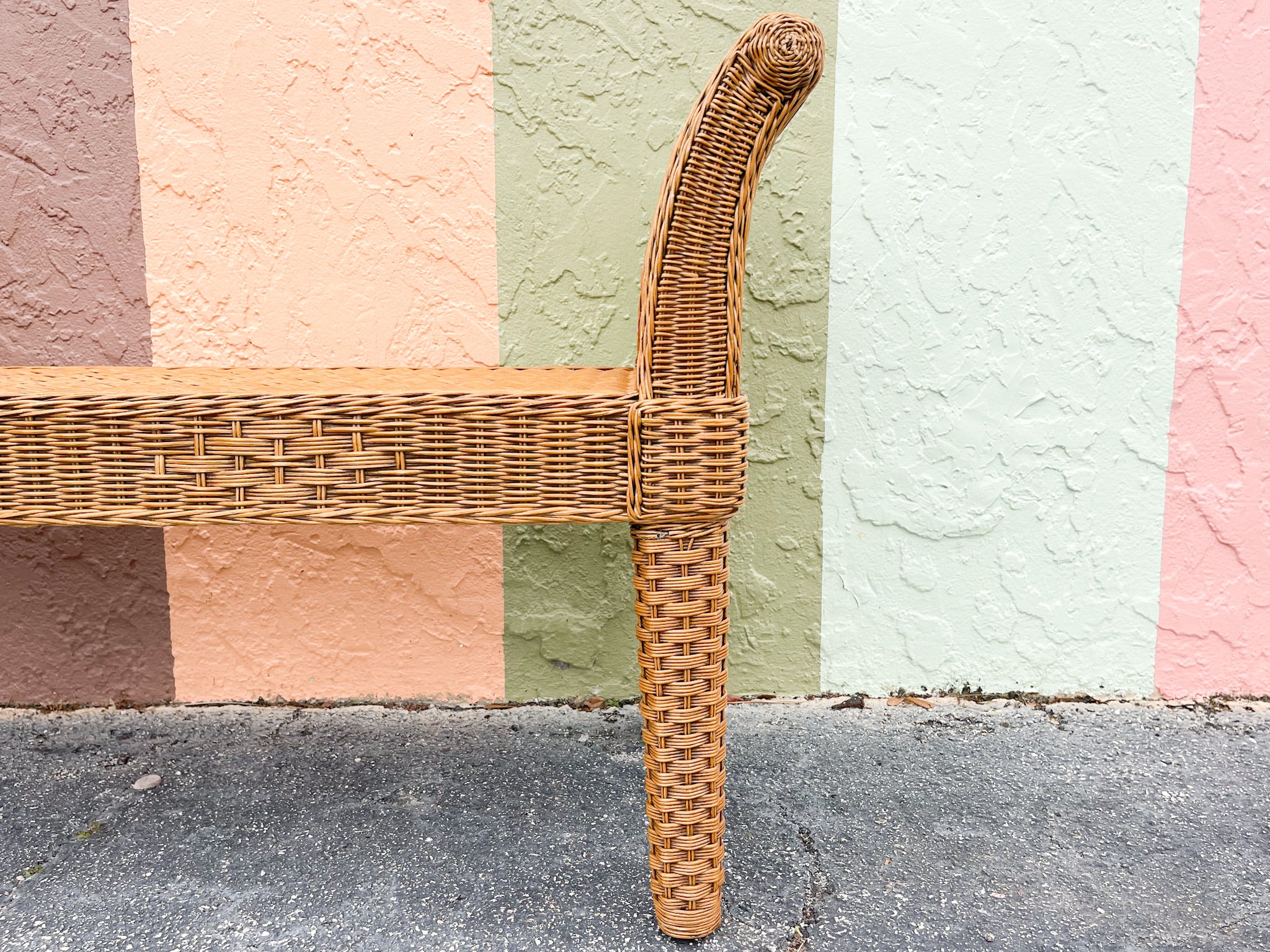 Wicker Chic Bench - Image 8
