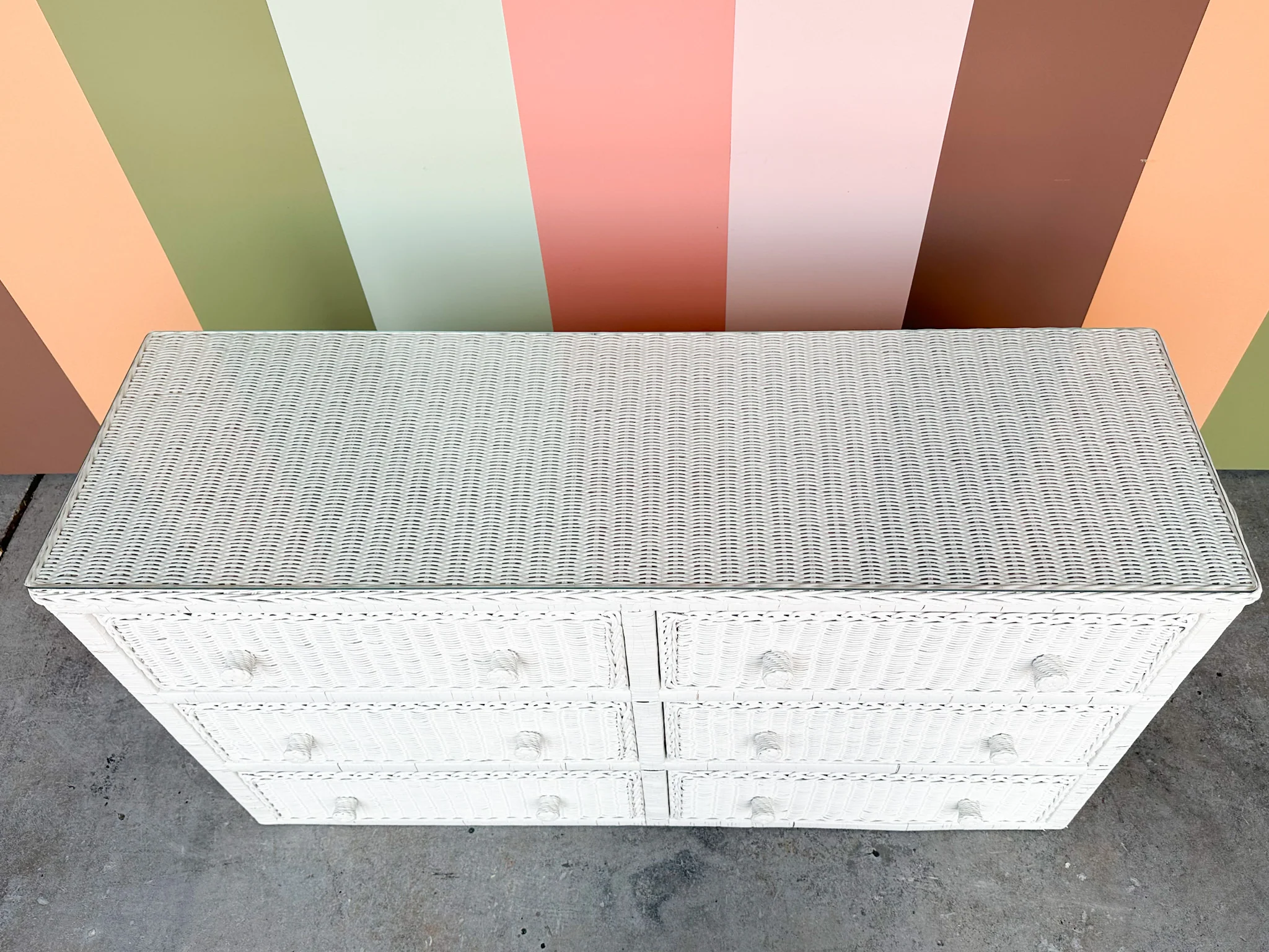 Wicker Chic Double Dresser - Image 10