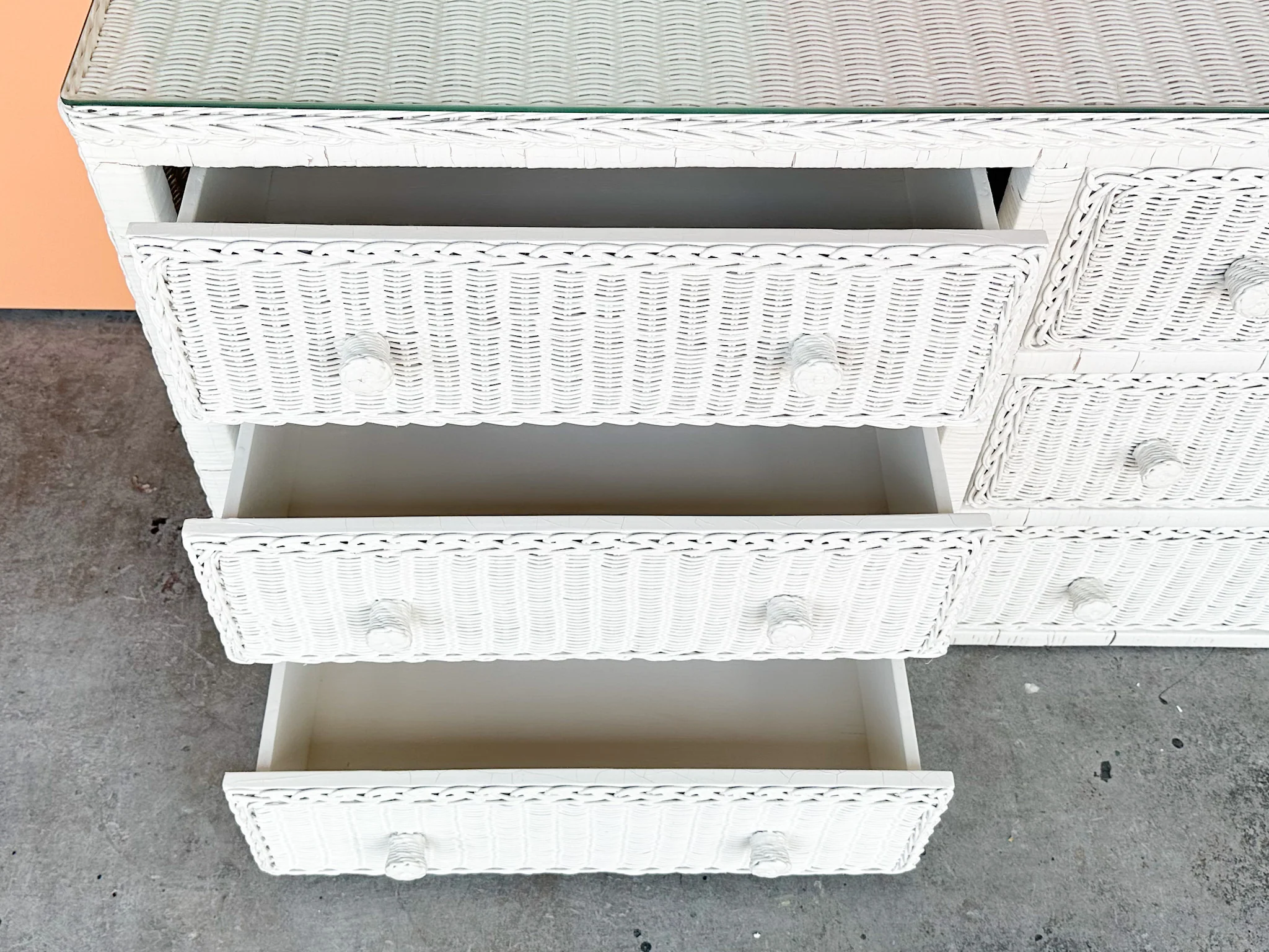 Wicker Chic Double Dresser - Image 4