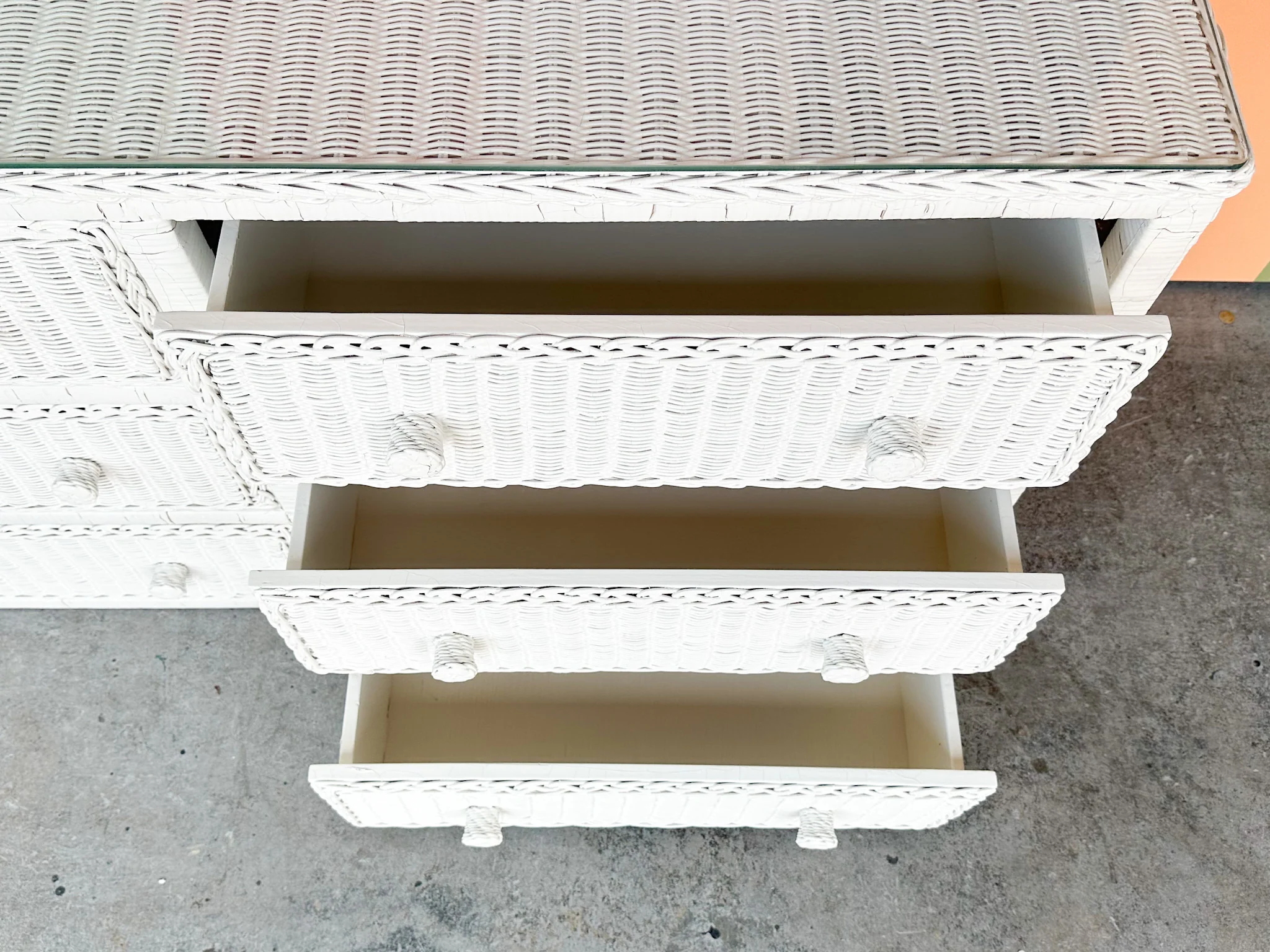 Wicker Chic Double Dresser - Image 6