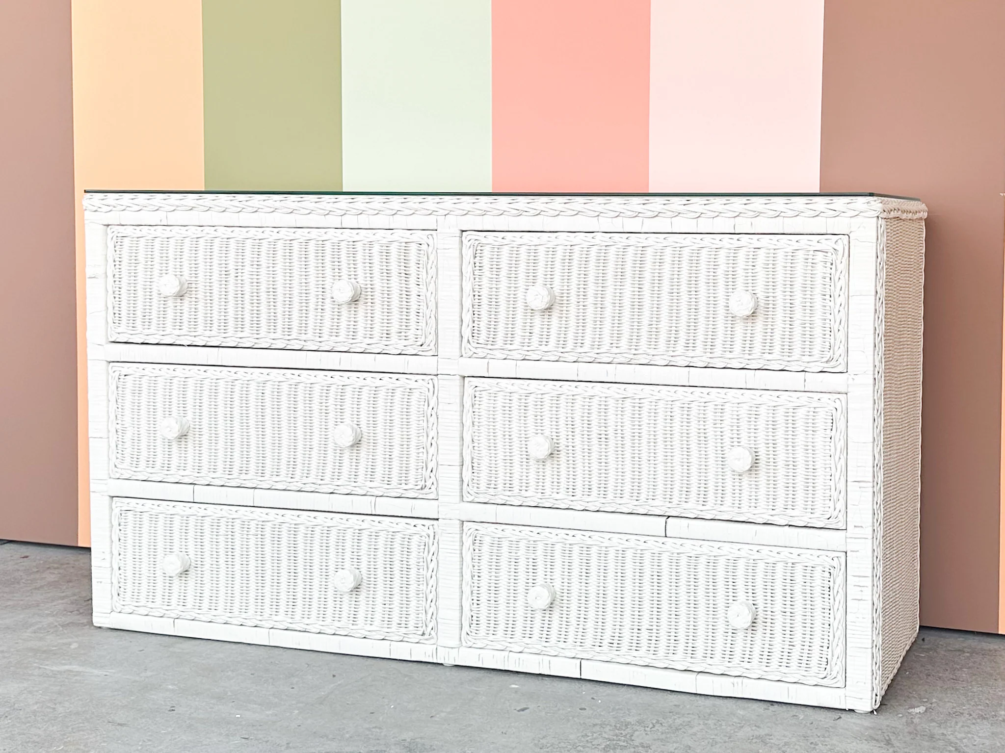 Wicker Chic Double Dresser - Image 7