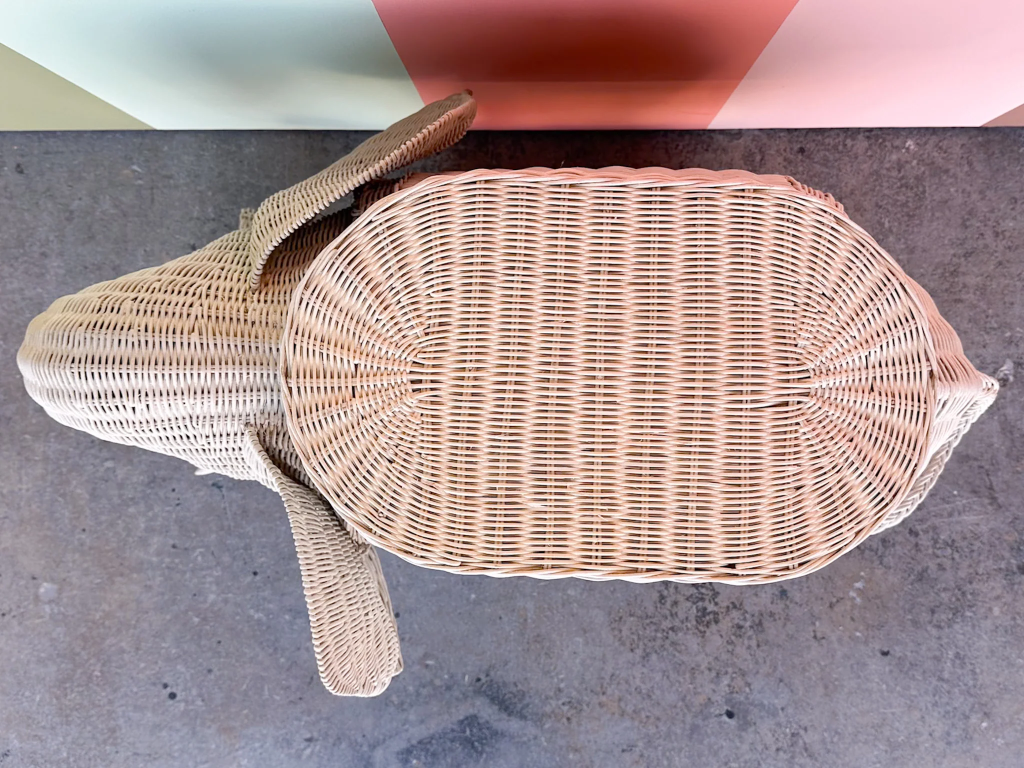 Wicker Elephant Garden Seat - Image 7