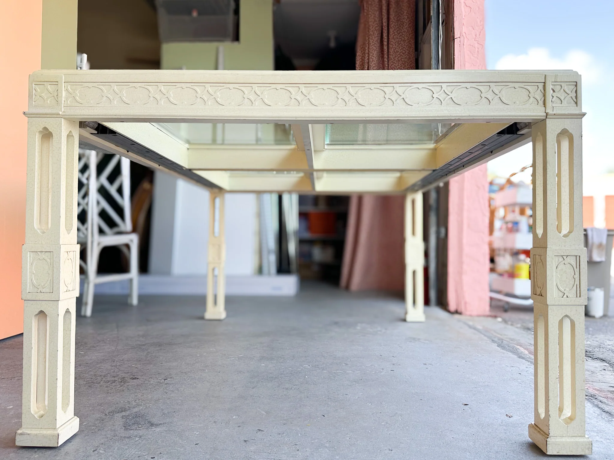 Widdicomb Fretwork Dining Table - Image 3