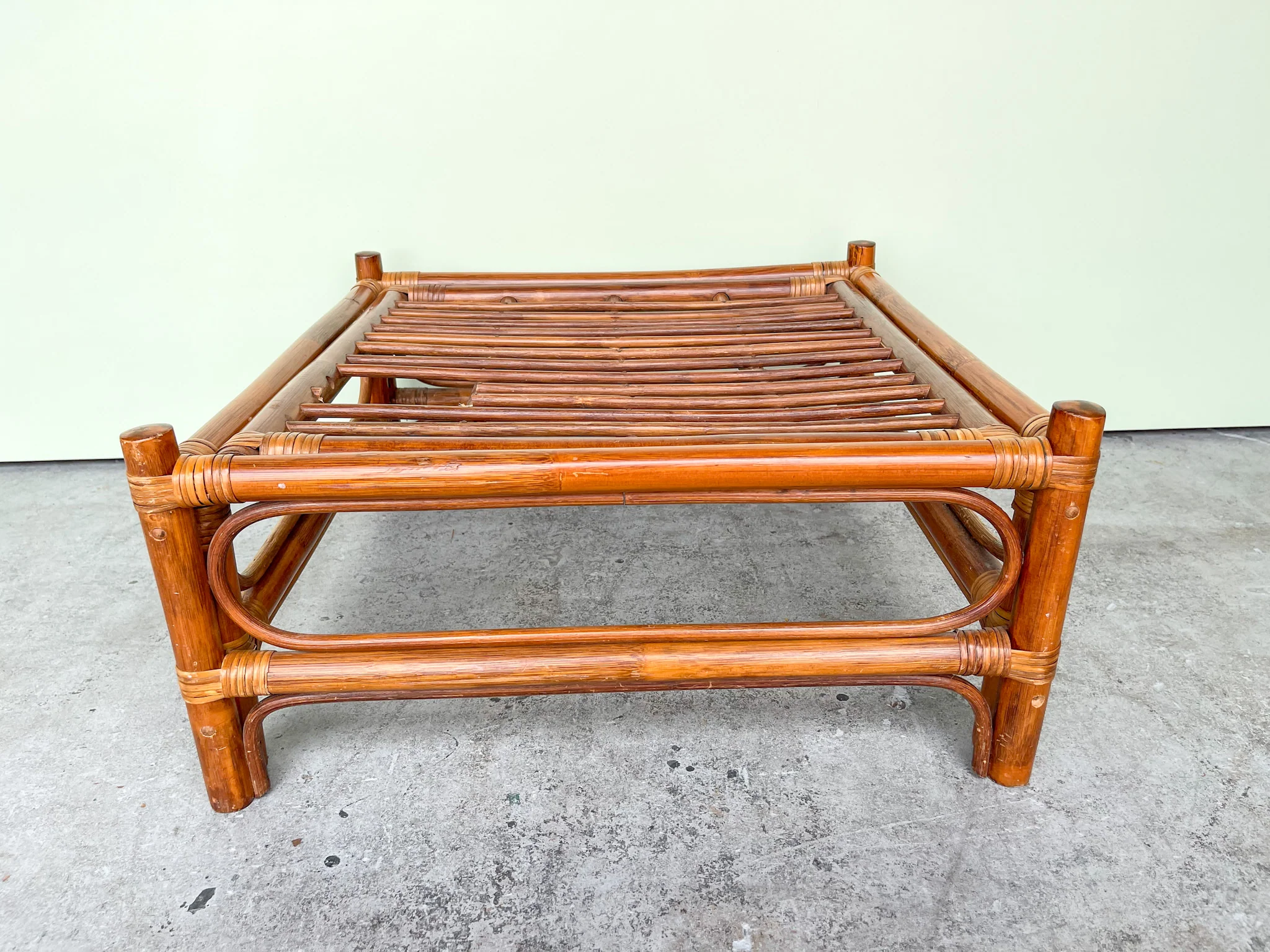Wingback Rattan Chair and Ottoman - Image 11