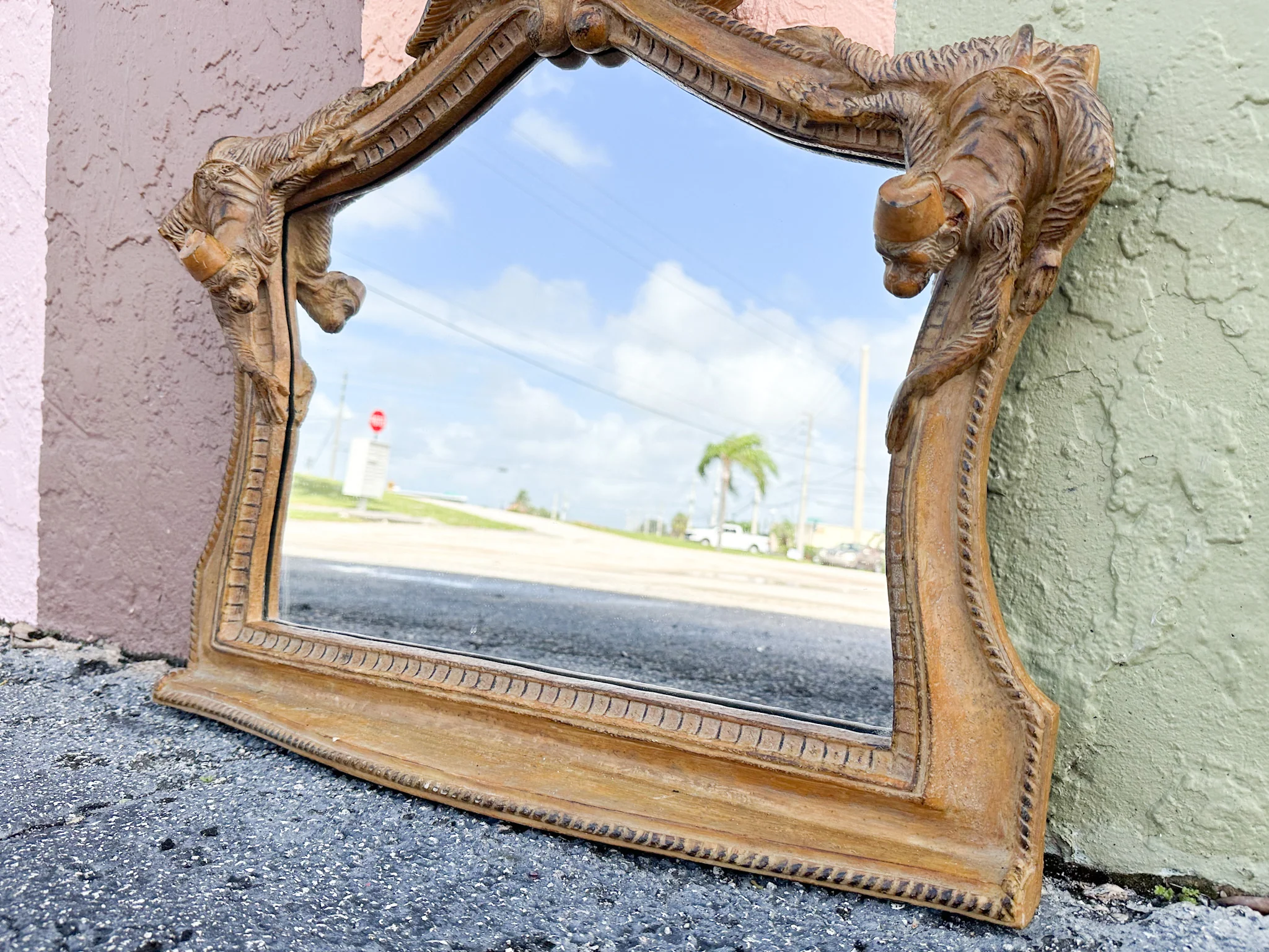 Whimsical Palm and Monkey Mirror - Image 8