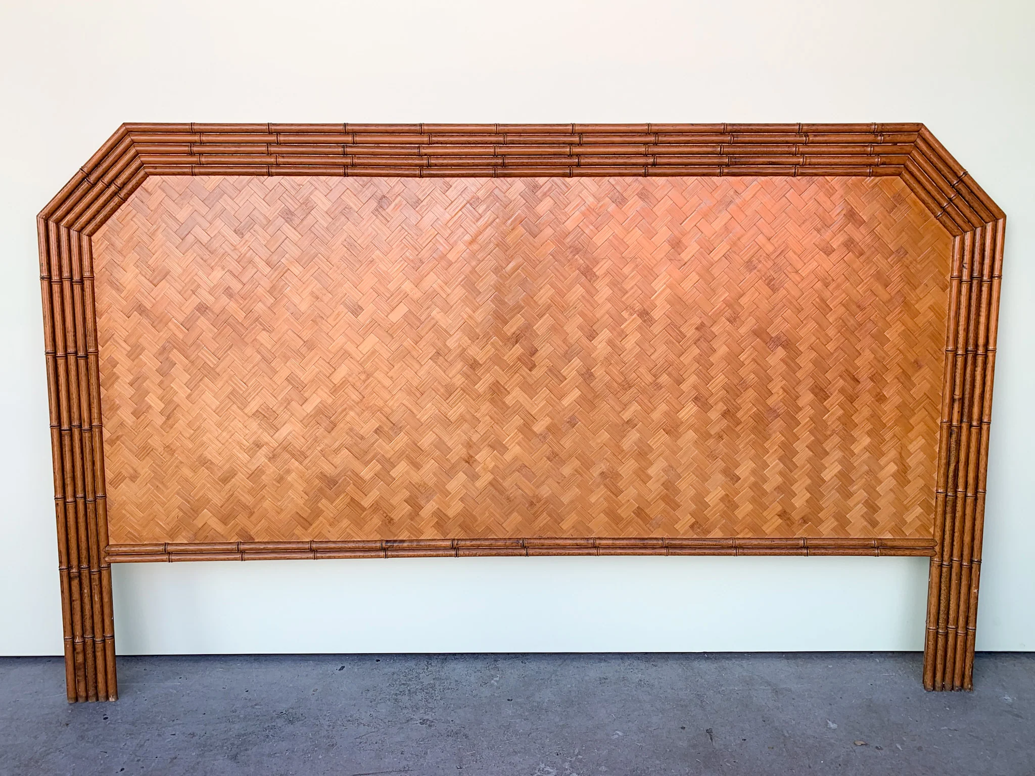 Woven Rattan King Headboard