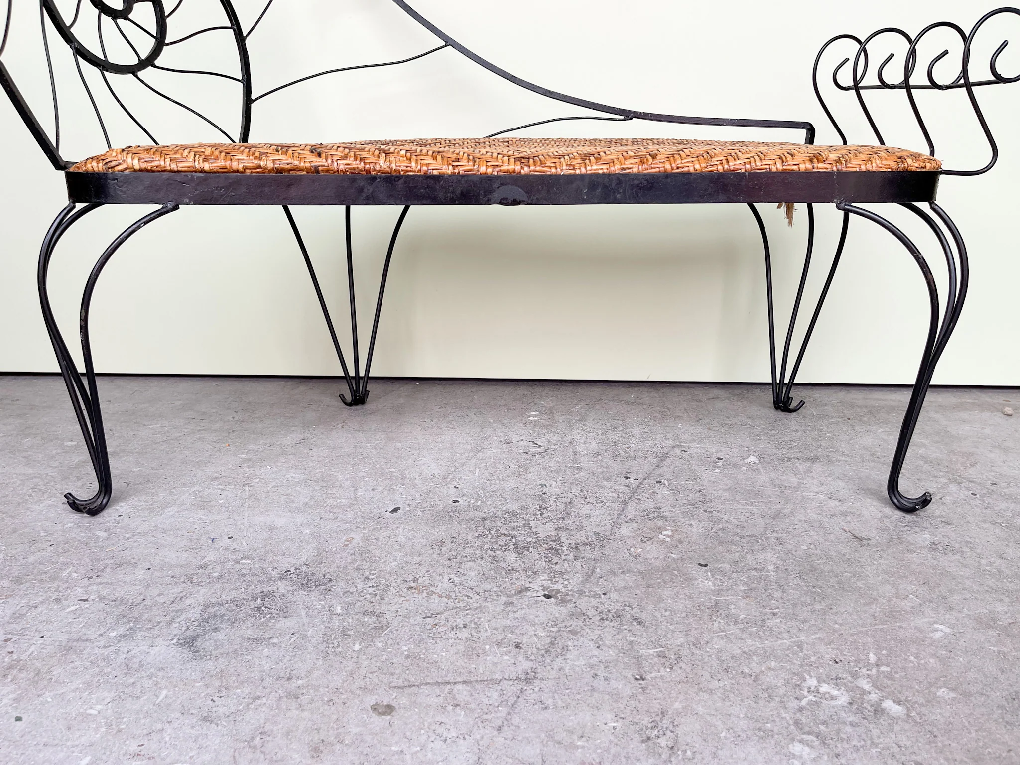 Wrought Iron Nautilus Bench - Image 7