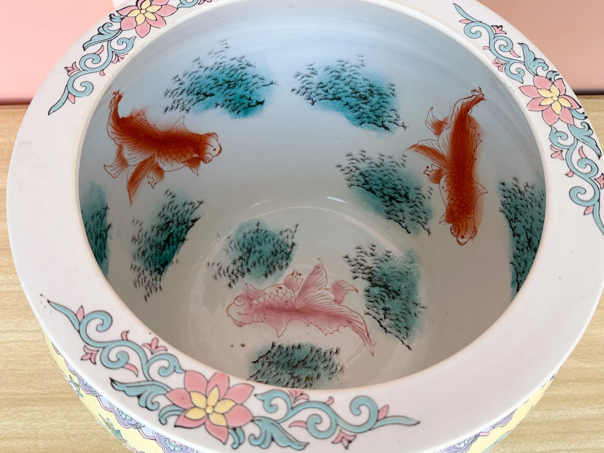 Yellow Chinoiserie Cachepot - Image 8